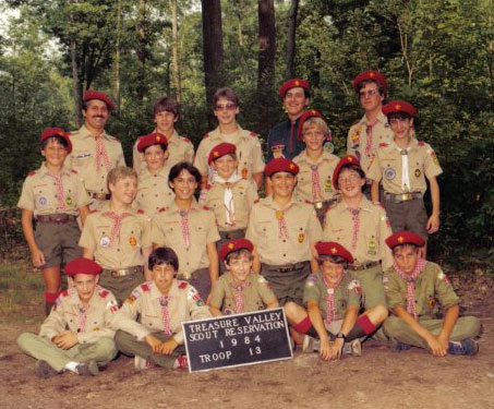 Brad in boyscouts